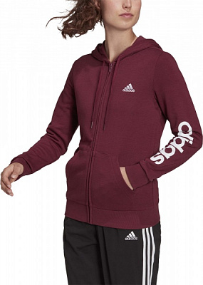 Джемпер Adidas W LIN FT FZ HD H07820 р. XS красный