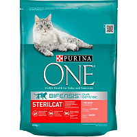 Корм Purina One SterilCat с лососем и пшеницей 800 г