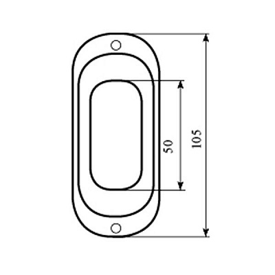 Ручка для розсувних дверей Bruno 31003-S91MM PB полірована латунь