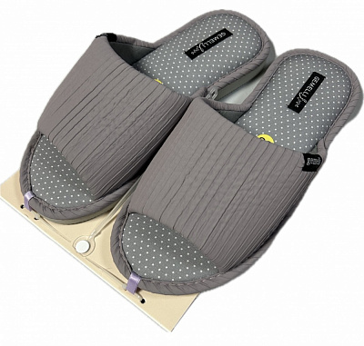 Тапки домашние Gemelli Соля р.40 серый