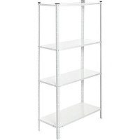 Стеллаж металлический окрашенный Меткас PEK с полками из стали 1500x750x300 мм белый (PEK) 