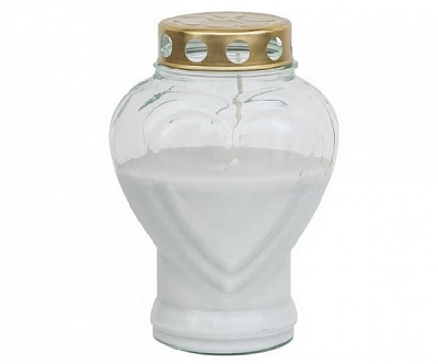 Лампада стеклянная Сердце Bolsius