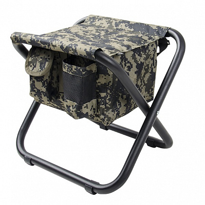Стул раскладной Vitan Кенгуру серый меланж 42x34x42 см камуфляж 2110119