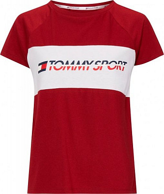 Футболка Tommy Hilfiger BLOCKED TEE LOGO S10S100331XAI M червоний