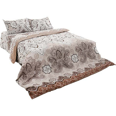 Комплект постільної білизни двоспальний Ibodo Вензель