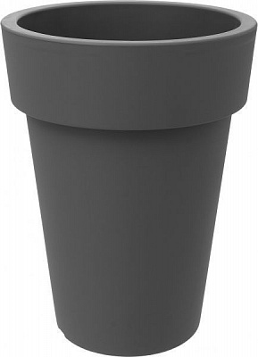 Горщик пластиковий Prosperplast Lofly slim круглий 38,2л сірий (70708-405)