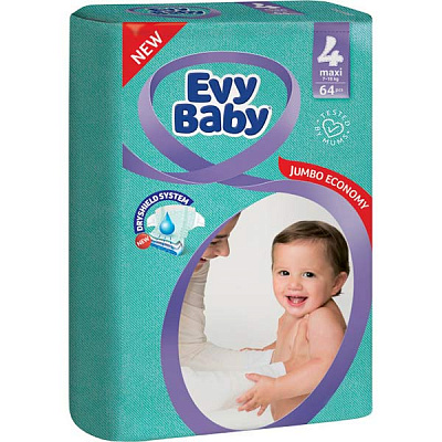 Підгузки Evy Baby Максі Стандартна упаковка 7-18 кг 24 шт.