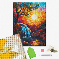 Алмазная мозаика Великолепный пейзаж 30х40 см Brushme