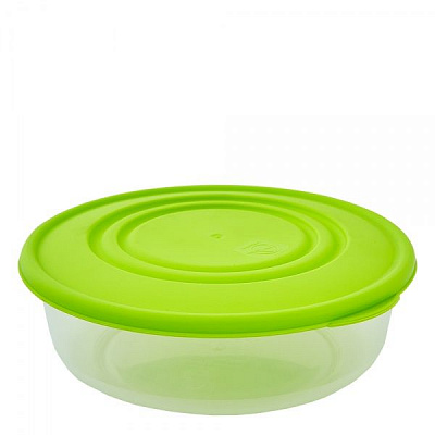 Контейнер харчовий Альфа круглий 550 мл оливковий Алеана