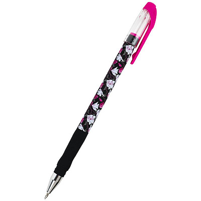 Ручка кулькова Axent 1049-44-A Floral Black