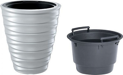 Горшок для цветов Prosperplast FREZE 300 мм круглый белый 