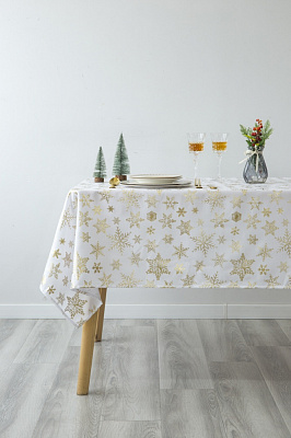 Скатертина Polar 140x220 см білий Luna