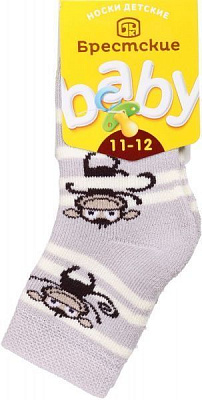 Носки детские Брестские Baby 3060 498 р.11-12 перламутровый 