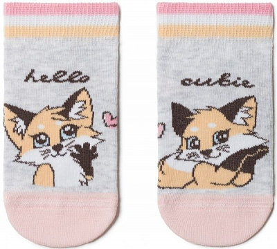 Носки детские Conte-Kids CK Веселые ножки 17С-10СП 467 р.14 светло-серый 