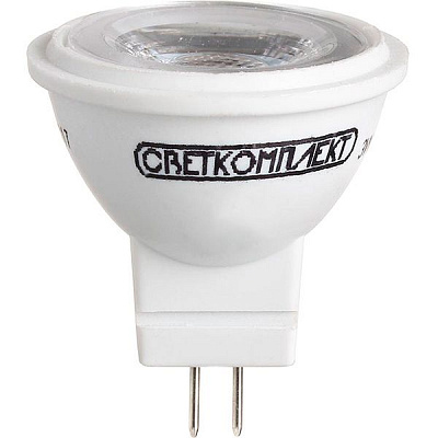 Лампа світлодіодна Светкомплект 3 Вт MR11 прозора G4 220 В 3000 К