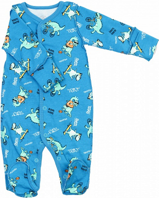 Человечек для мальчика Фламинго ясельный 365-217 р.56 бирюзовый 