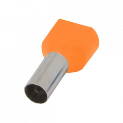 Наконечник втулочный изолированный E.NEXT e.terminal.stand.te.2.4.orange (TE4012 orange) 2x4 кв.мм 100 шт. оранжевый s4037009