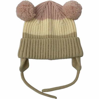 Шапка HW для дівчаток р.50-52 бежевий