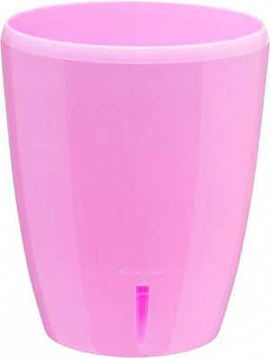 Вазон пластиковый Santino Орхидея TWIN круглый 1,3л лаванда 