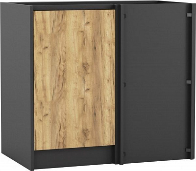 Тумба нижняя угловая МС Идея КРАФТ НЩУЛ (левый) 90/82/525 универсальная щит крафт золотой Грейд