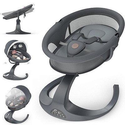 Укачивающий центр Babybond 79х69х58 см темно-серый PD-B05D