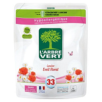 Гель для машинного та ручного прання L'Arbre Vert Аромат квітів (змінний блок) 1,5 л 