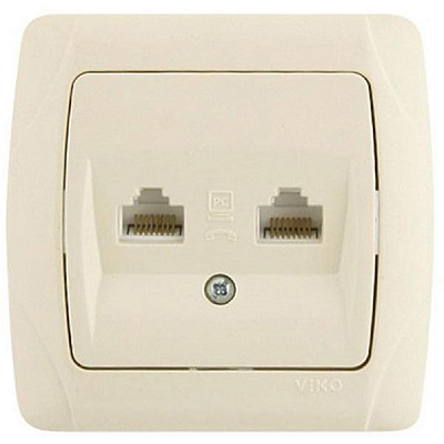Розетка Viko Carmen 25.08.0105 кремова
