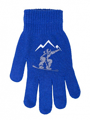 Перчатки YO! (5904921650649) р.14 синий 