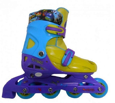 Роликовые коньки Disney Turtles RS0119 р. 30-33 желто-фиолетовый