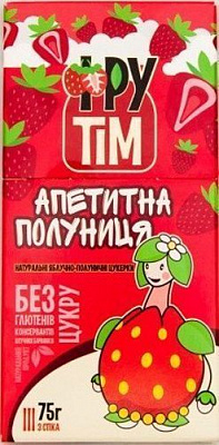 Конфета Фрутім натуральные Аппетитная клубника 75 г (4820200260082) 