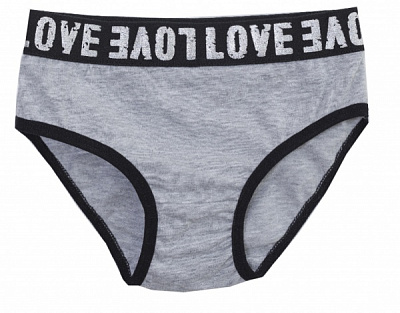 Трусы для девочек KOSTA р.134–140 серый меланж 2664-10 