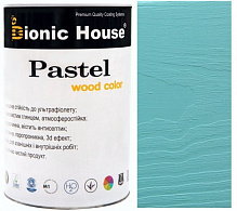 Краска Bionic House укрывная Pastel Wood Color Р216 бирюза шелковистый глянец 0,8 л