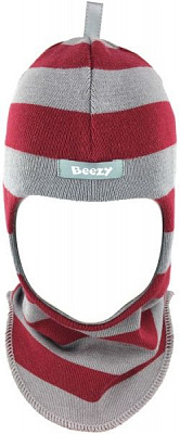 Шапка Beezy 1705/34 р.1 сірий бордовий
