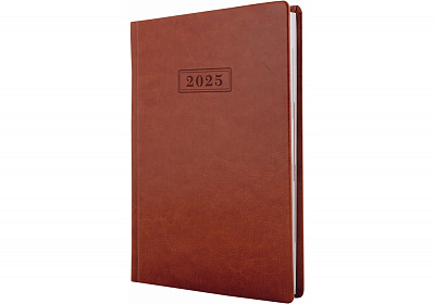 Щоденник датований коричневий лінія Optima Nebraska A5 2021 O25233-07