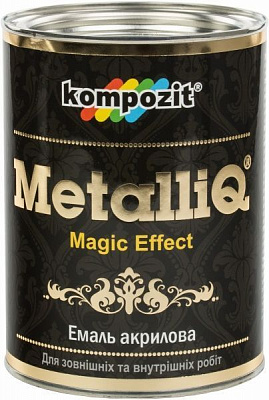 Декоративна фарба Kompozit акрилова MetalliQ срібний 0,77 л