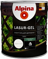 Лазур Alpina Lasur-Gel білий шовковистий мат 0,75 л