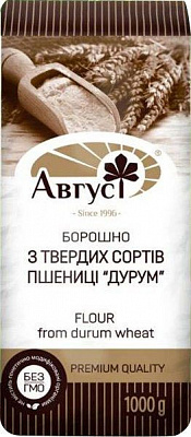 Мука Август пшеничная из твердых сортов Дурум 1кг
