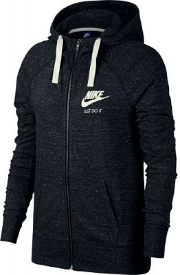 Джемпер Nike W NSW GYM VNTG HOODIE FZ 883729-010 р. XS черный