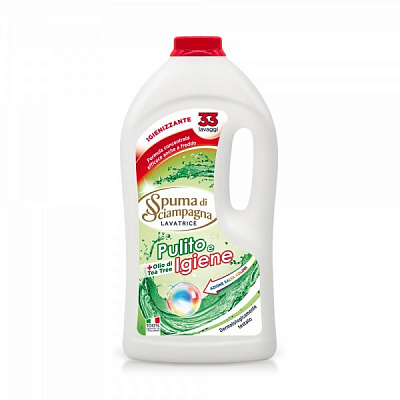Гель для машинной и ручной стирки Spuma di Sciampagna Pulito e lgiene 2,7 л 