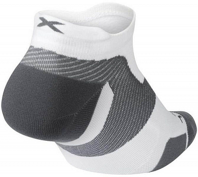 Шкарпетки 2XU Vectr LightCushion NoShow Sock р.S UA5042e_WHT/GRY р.35-37,5 білий