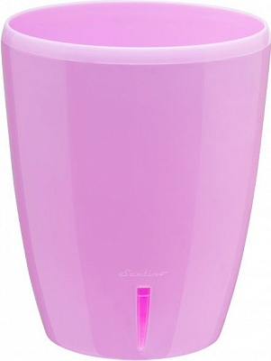 Вазон пластиковый Santino Орхидея TWIN круглый 2л лаванда 