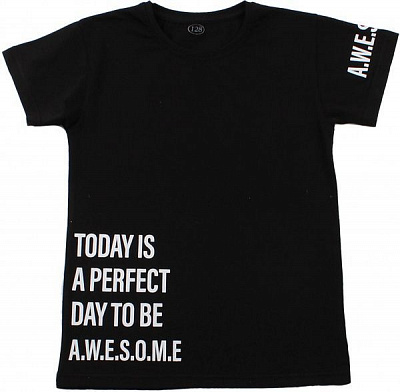 Футболка для дівчаток Фламінго р.140 чорний 806-417