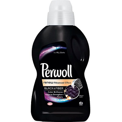 Гель для машинной и ручной стирки Perwoll для деликатной стирки для темных и черных вещей 0,9 л