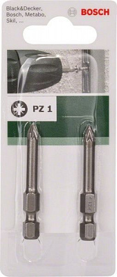 Бита Bosch PZ1x49 мм 2 шт.