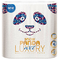 Бумага туалетная Снежная панда Luxury Art 8 шт