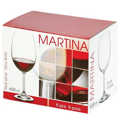 Набор бокалов Bohemia Martina 450 мл 6 шт