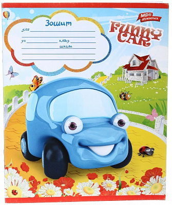 Зошит шкільний з глітером 12 аркушів у лінійку в асортименті Мрії збуваються