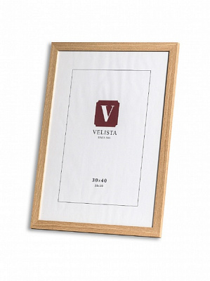 Рамка для фотографії зі склом Velista 20BW-3206-11v 1 фото 30х40 см дерево світле