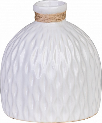 Ваза керамическая Eterna 2804-13 белая 13 см 