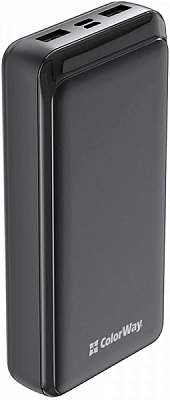 Універсальна мобільна батарея ColorWay 20000 mAh black (CW-PB200LPD2BK)